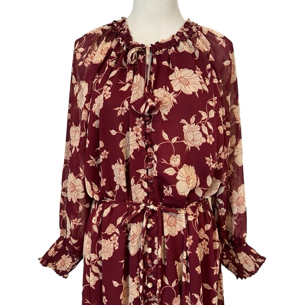 Dress forum size small fun bohemian floral long sleeve dress. - Picture 8 of 16